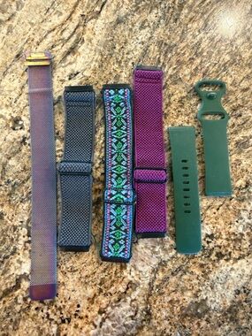 Lot of (5) Fit Bit Sense 2 Assorted Watch Bands Set -